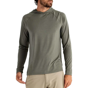 Men's Free Fly Bamboo Flex Long Sleeve T-Shirt Large Fatigue