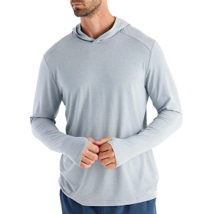 Men's Free Fly Bamboo Shade Long Sleeve T-Shirt 2XLarge Heather Aspen Grey