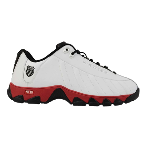 Men's K-Swiss ST-329 Sneakers sneakers-athletic-shoes 8.5 Regular White/Red/Black