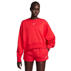Women's Nike Sportswear Phoenix Fleece Crewneck Sweatshirt Medium University Red/Sail