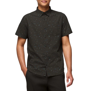 Men's prAna Tinline Button Up Shirt Medium Spruce Brushstroke
