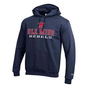 Mississippi Rebels Champion Hoodie 3XLarge Blue
