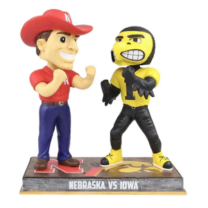 National Bobblehead Hall of Fame Nebraska Cornhuskers vs Iowa Hawkeyes Rivalry Bobbleheads