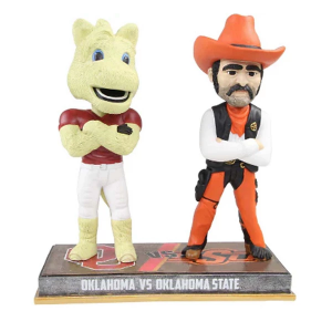 National Bobblehead Hall of Fame Oklahoma Sooners vs Oklahoma State Cowboys Rivalry Bobbleheads