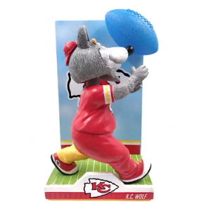 National Bobblehead Hall of Fame Kansas City Chiefs KC Wolf Light Up Bobblehead