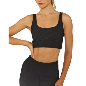 Women's Cream Yoga Venesa Bustier Sports Bra XSmall Black