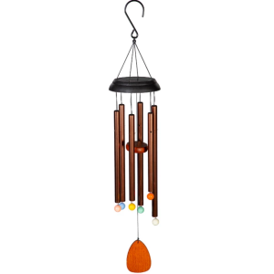 Evergreen Enterprise 33in Garden of Wonder Wind Chime Voice Activated Solar Chime