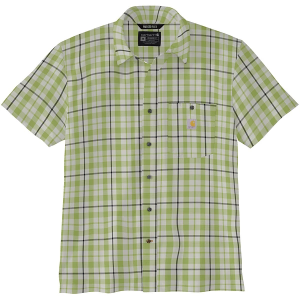 Men's Carhartt Force Sun Defender Relaxed Fit Lightweight Plaid Button Up Shirt Large Tall Algae Green
