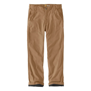 Men's Carhartt Rigby Dungaree Knit Lined Work Chino Pants 34 Dark Khaki