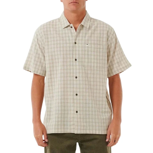 Men's Rip Curl Classic Surf Check Button Up Shirt Small Bone