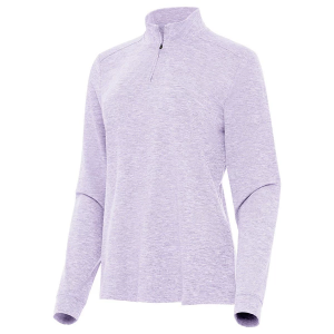 Women's Antigua Mentor Long Sleeve 1/4 Zip Small Pastel/Lilac Heather