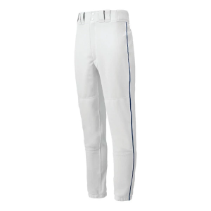 Men's Mizuno Premier Piped Baseball Pants 2XLarge White/Navy