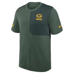 Green Bay Packers Nike 2025 Sideline Coach T-Shirt Large Fir