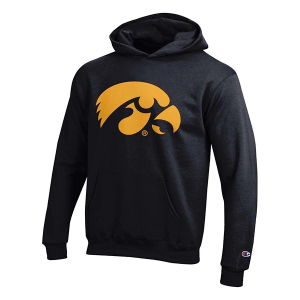 Iowa Hawkeyes Champion Kids Hoodie Medium Black