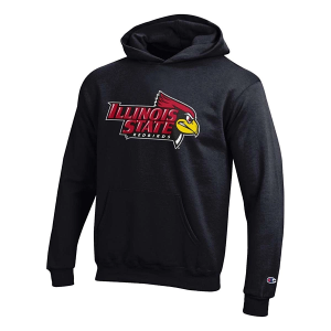 Illinois State Redbirds Champion Kids Hoodie Medium Black
