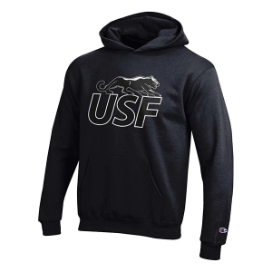 Sioux Falls Cougars Champion Kids Hoodie Medium Black