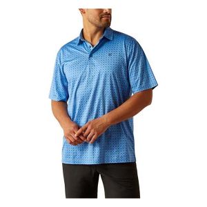 Men's Ariat Charger 2.0 Classic Polo Large Blue