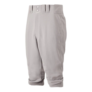 Men's Mizuno Premier Short Baseball Pants Large Grey