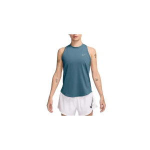 Women's Nike Swift Crew Neck Running Tank Top XSmall Smokey Blue/Reflective Silv