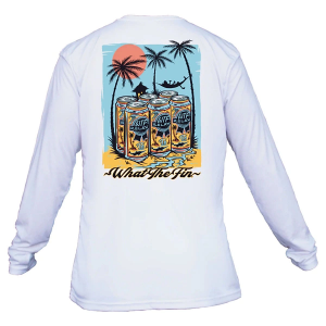 Men's What The Fin Six Pack Relax Performance Long Sleeve T-Shirt Medium White