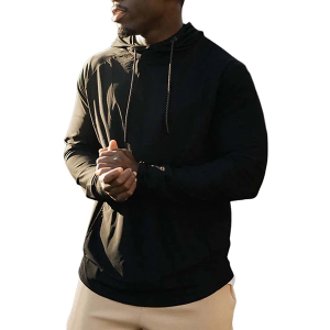 Men's Lift Threadz Long Sleeve Shirt Medium Black