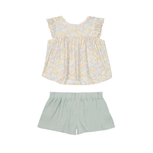 Girls' Mabel + Honey Mila Set Toddler 3T Floral/Sage