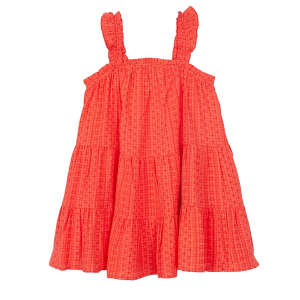 Girls' Mabel + Honey Cherry Jubilee Dress 7 Red