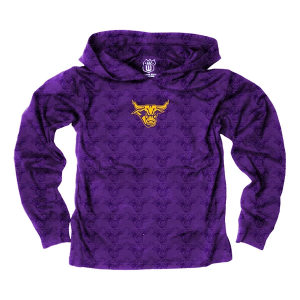 Minnesota State Mavericks Wes and Willy Kids Hoodie XLarge Grape