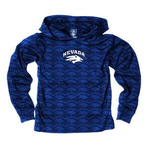 Nevada Wolf Pack Wes and Willy Kids Hoodie XLarge Navy