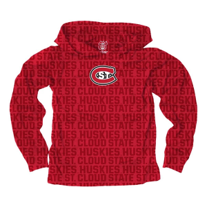 St. Cloud State Huskies Wes and Willy Kids Hoodie Small Cherry