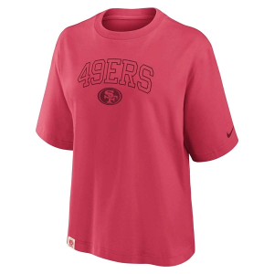 Women's San Francisco 49ers Nike Glory Boxy T-Shirt Large Red