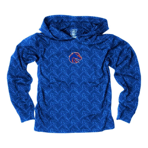 Boise State Broncos Wes and Willy Kids Hoodie 4 Blue