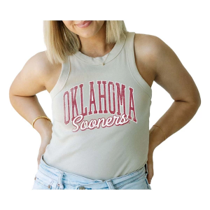 Gameday Social Women's Oklahoma Sooners Epps Ribbed Tank