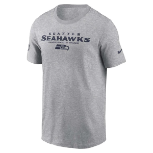 Seattle Seahawks Nike 2025 Sideline Team Issued T-Shirt Small Dark Grey Heather