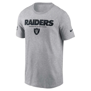 Las Vegas Raiders Nike 2025 Sideline Team Issued T-Shirt 2XLarge Dark Grey Heather