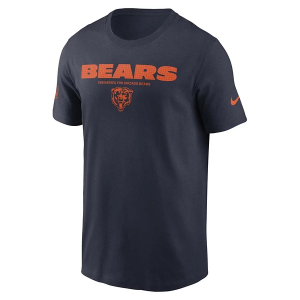 Chicago Bears Nike 2025 Sideline Team Issued T-Shirt 4XLarge Navy