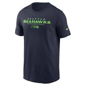 Seattle Seahawks Nike 2025 Sideline Team Issued T-Shirt XLarge Navy
