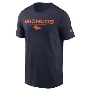 Denver Broncos Nike 2025 Sideline Team Issued T-Shirt XLarge Navy