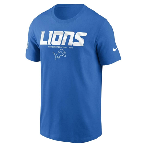 Detroit Lions Nike 2025 Sideline Team Issued T-Shirt XLarge Blue