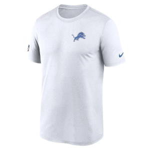 Detroit Lions Nike 2025 Sideline Small Logo T-Shirt Large White