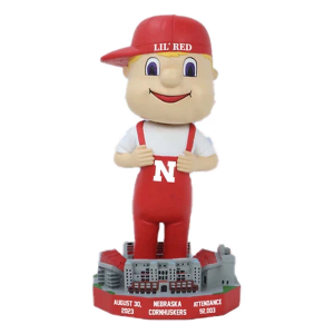 National Bobblehead Hall of Fame Nebraska Cornhuskers Lil' Red Attendance Record Bobblehead