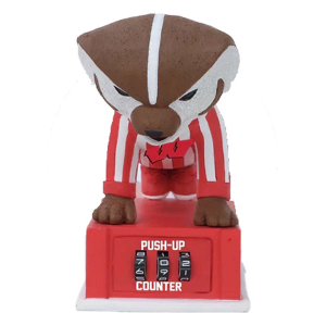 National Bobblehead Hall of Fame Wisconsin Badgers Push-Up Counter Bobblehead