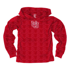 Utah Utes Wes and Willy Toddler Hoodie 3T Red