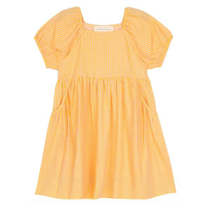 Girls' Mabel + Honey Pink Lemonade Babydoll Dress 4T Citrus