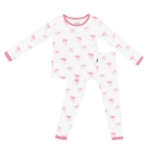Girls' Kyte Baby Pajama Set Toddler 4T Bows