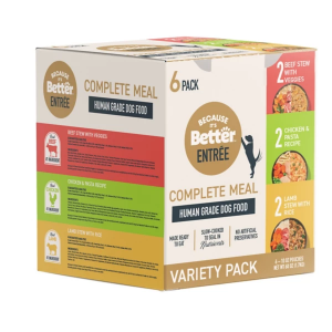 Because It's Better Entre Variety Pack Dog Food