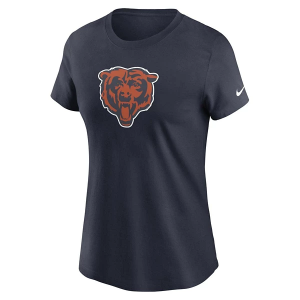 Women's Chicago Bears Nike Essential Logo T-Shirt Large Navy