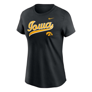 Iowa Hawkeyes Nike Women's Script T-Shirt Large Black