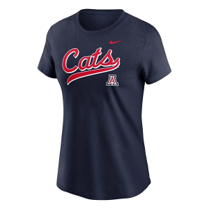 Arizona Wildcats Nike Women's Script T-Shirt Large Navy