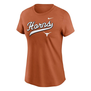 Texas Longhorns Nike Women's Script T-Shirt Large Dark Orange